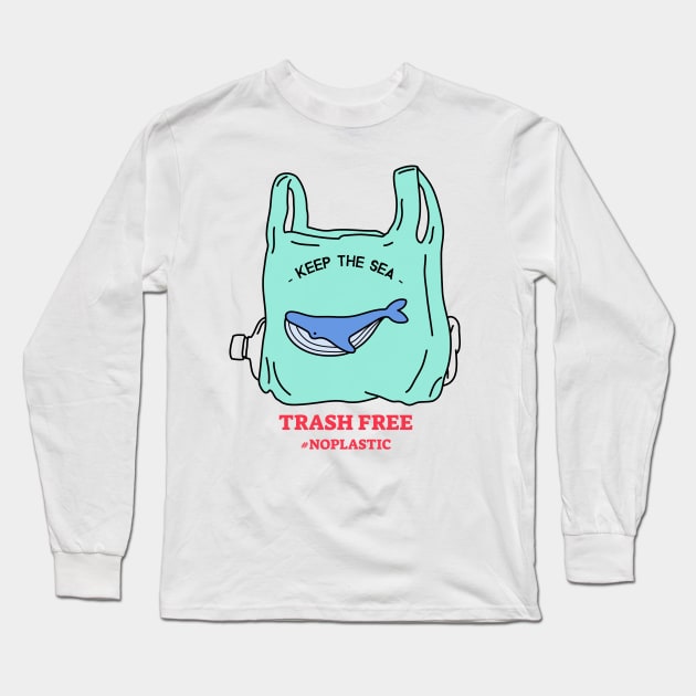Save The Ocean Save The Planet Long Sleeve T-Shirt by Tip Top Tee's